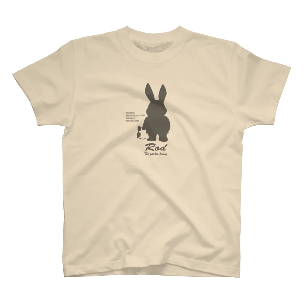 Rod the RabbitのRod the rabbit【シルエット】 スタンダードTシャツ