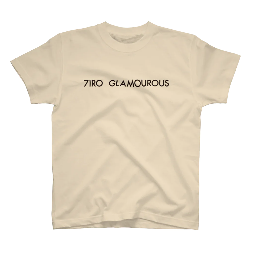 7IRO GLAMOUROUSの※ノエルなし黒文字 7IRO GLAMOUROUSシンプルロゴ  Regular Fit T-Shirt