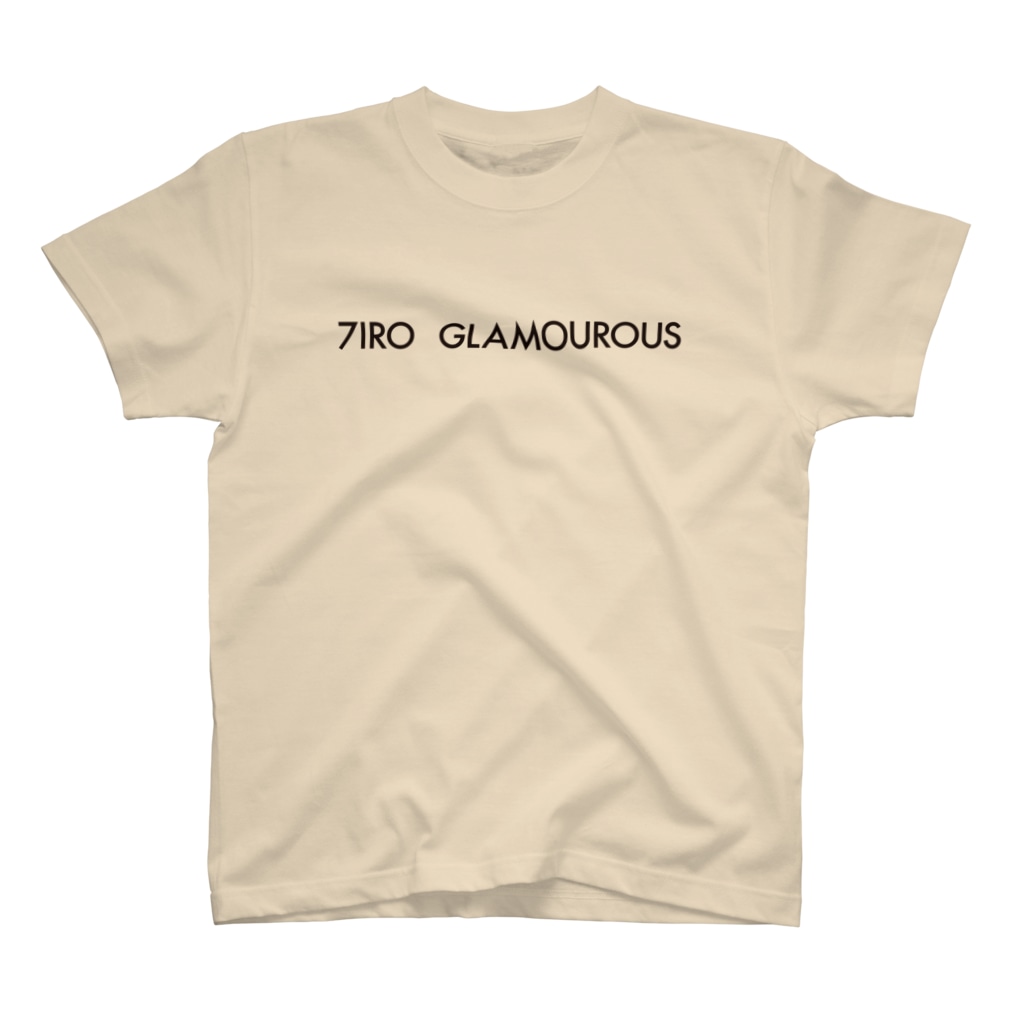 7IRO GLAMOUROUSの※ノエルあり黒文字 7IRO GLAMOUROUSシンプルロゴ  Regular Fit T-Shirt