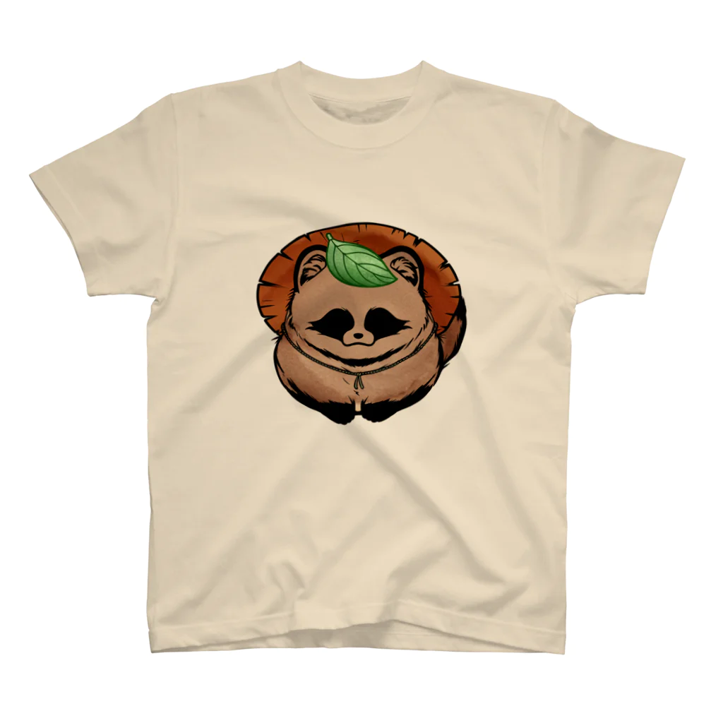 Ponpokoshop_kukuのたぬきの『福ぽん』 Regular Fit T-Shirt
