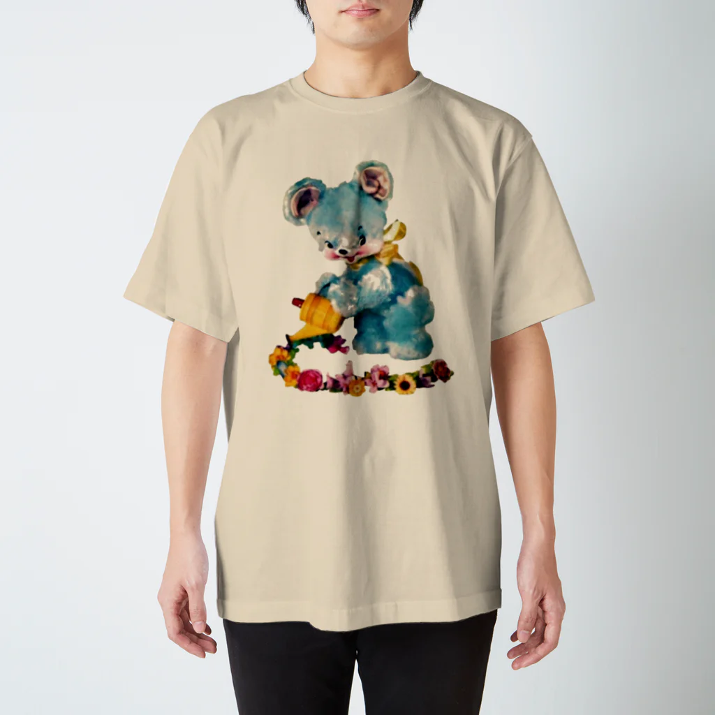 nicherϋのUSAレトロアニマル✻くまBL Regular Fit T-Shirt