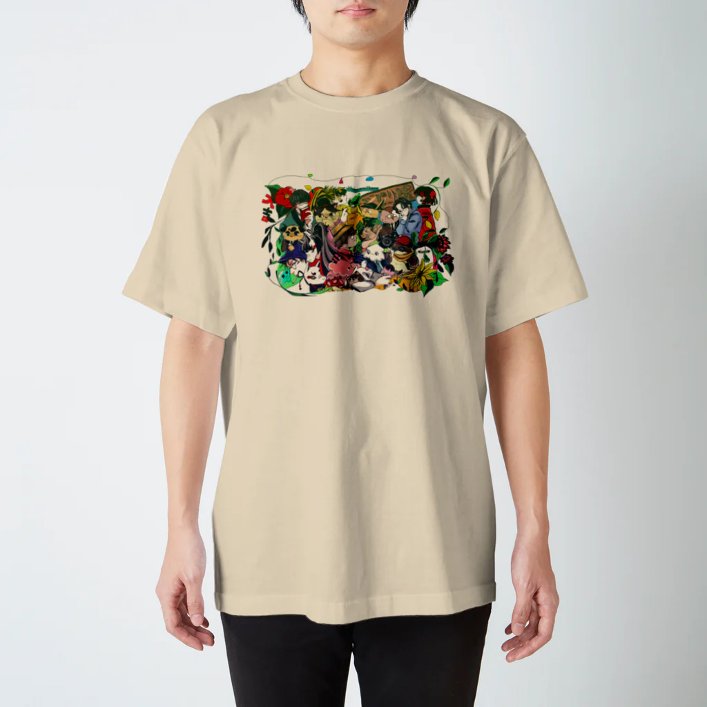 翠色の眼鏡の翠色の世界(カラー) スタンダードTシャツ