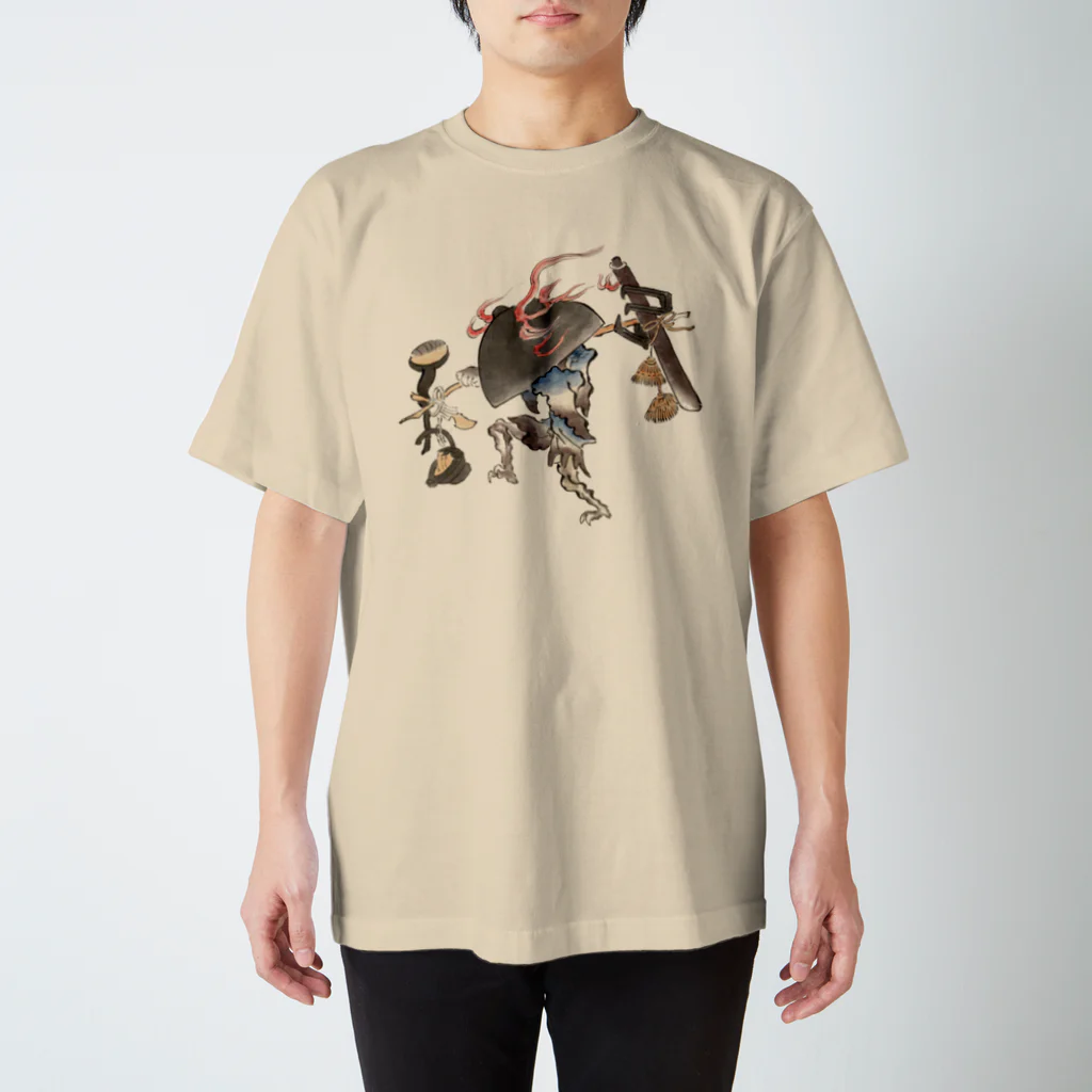 和もの雑貨 玉兎の百鬼夜行絵巻 鍋坊主【絵巻物・妖怪・かわいい】 Regular Fit T-Shirt