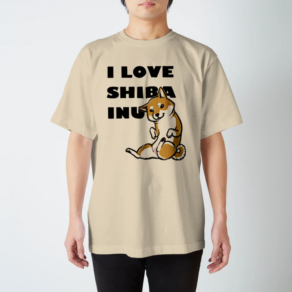 真希ナルセ（マキナル）のI LOVE SHIBA INU（新バージョン・赤柴） Regular Fit T-Shirt