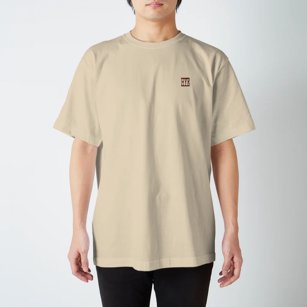 HitYouEternityのHYE CITY MAP (wine red) Regular Fit T-Shirt