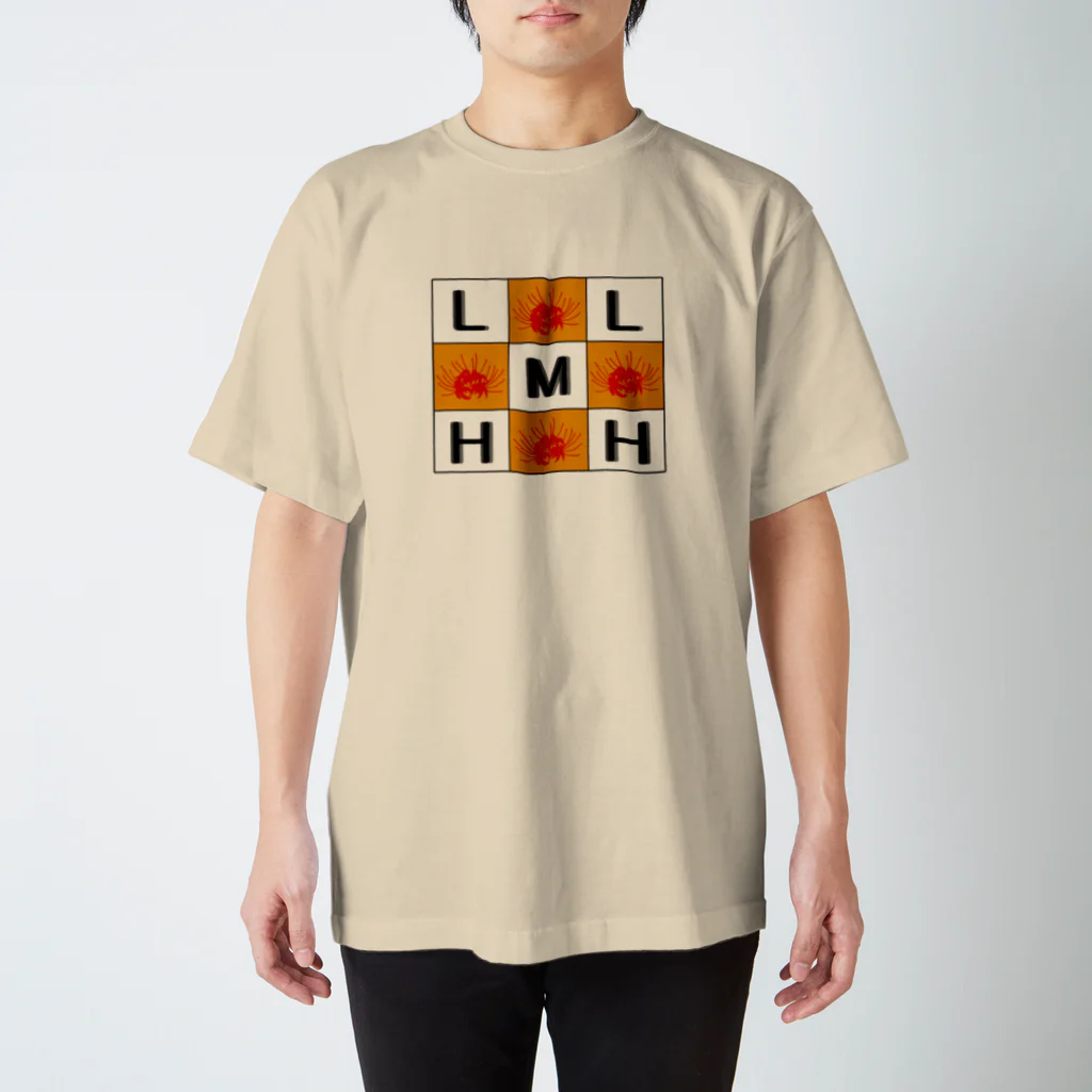 リコリス・曼珠沙華・ヒガンバナのL.M.Hロゴ2 スタンダードTシャツ