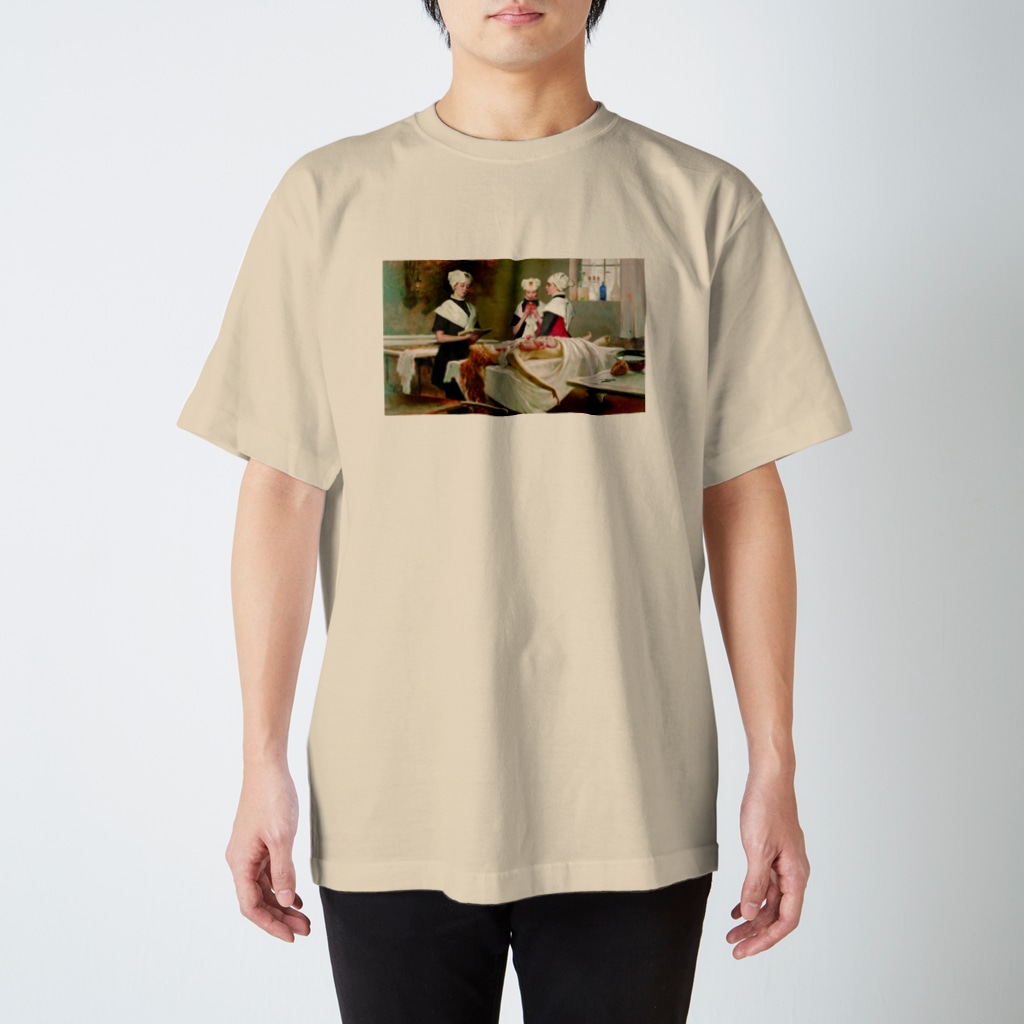 スズキエイミの　Three girls in the morgue Regular Fit T-Shirt