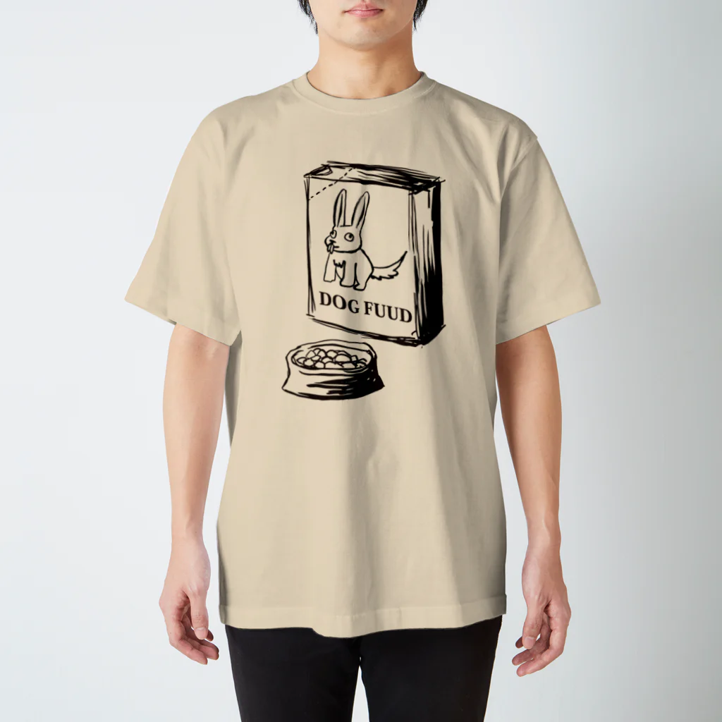 ミナモトのうさぎのはず(黒線) スタンダードTシャツ