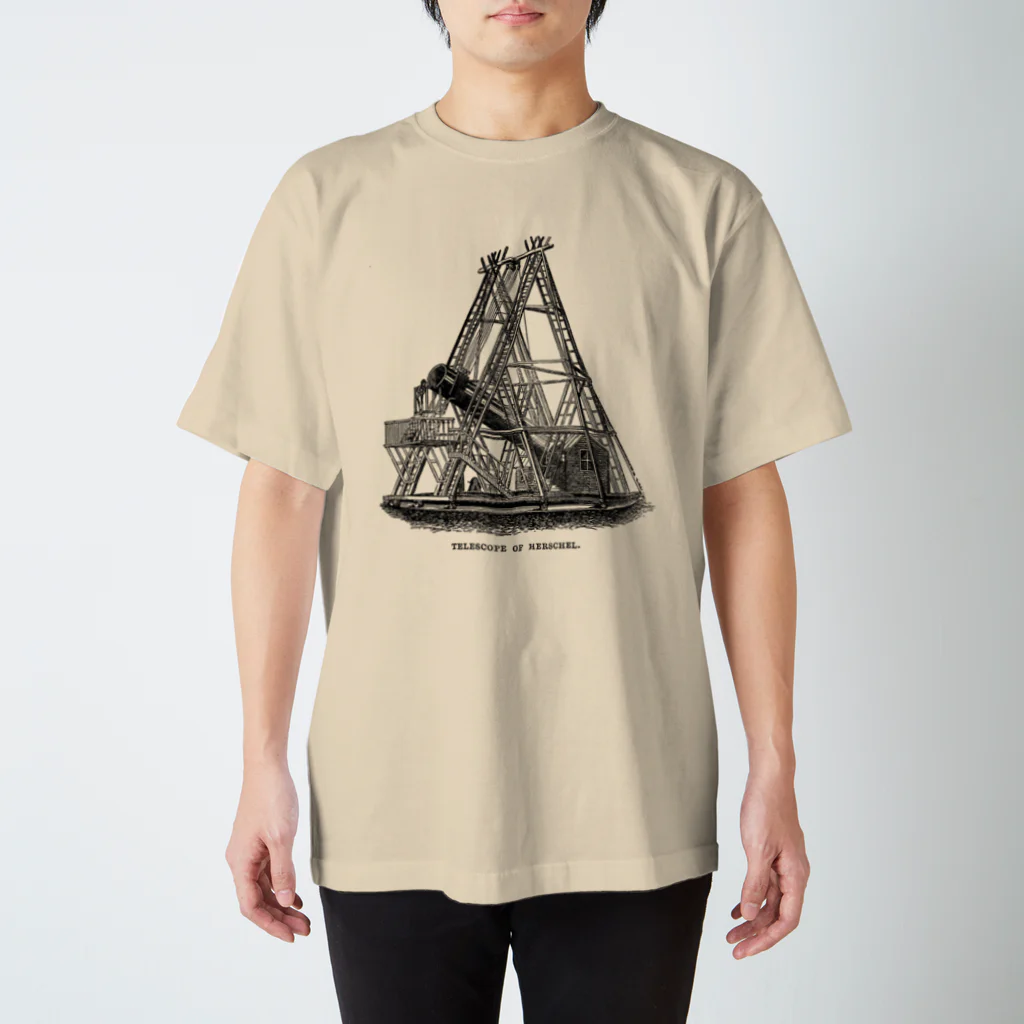 博物雑貨 金烏のハーシェルの望遠鏡 - The British Library Regular Fit T-Shirt