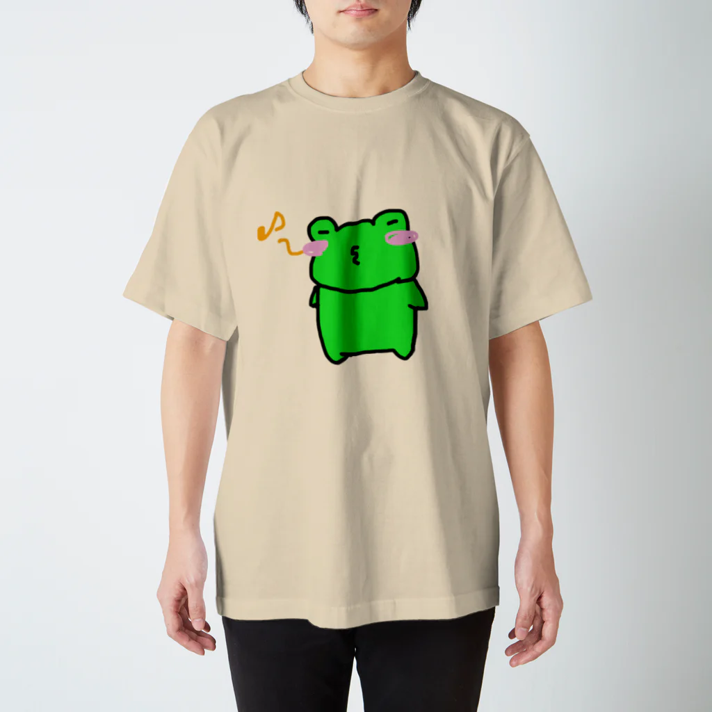 かえるのお店の口笛カエル スタンダードTシャツ