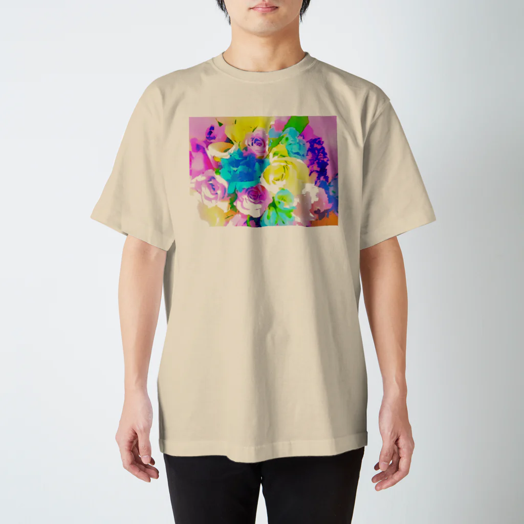 motomo.のカラフルブーケ スタンダードTシャツ