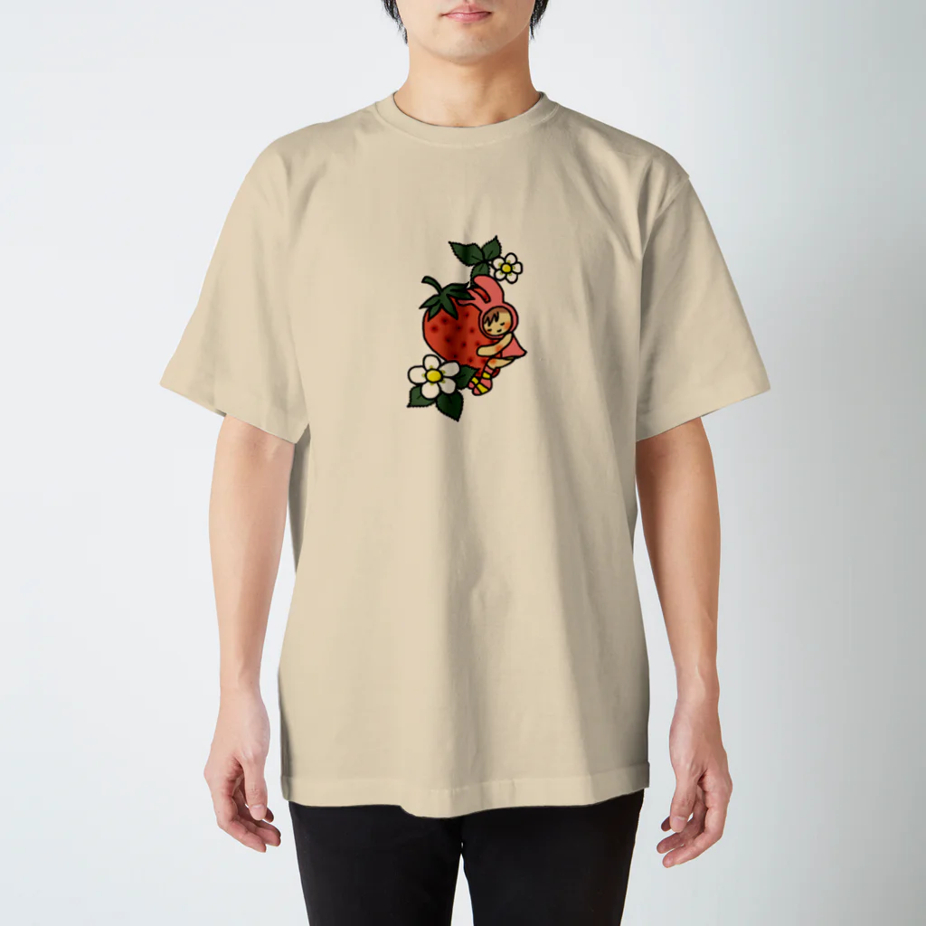 きゃらめる屋のstrawberry white スタンダードTシャツ