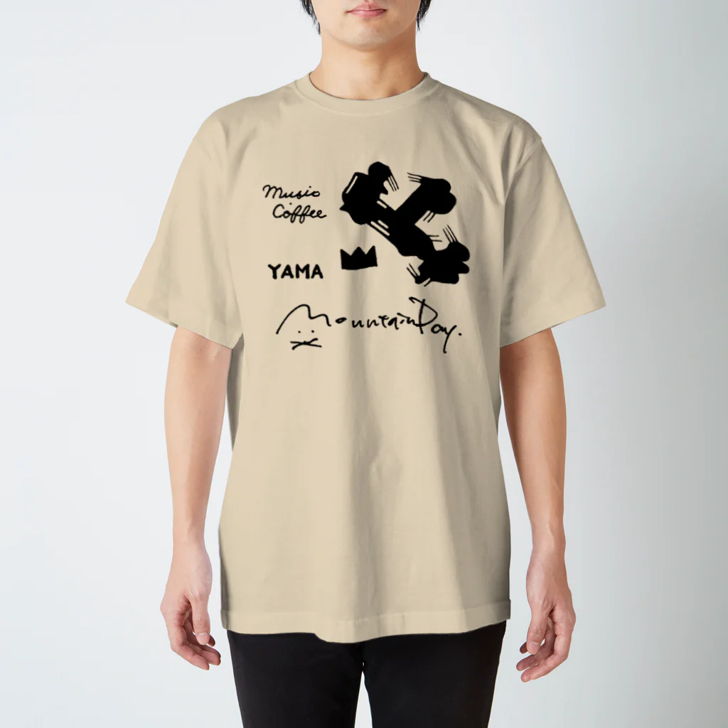 やまねこデザイン WEB SHOPの山の日　〜mix up〜 スタンダードTシャツ