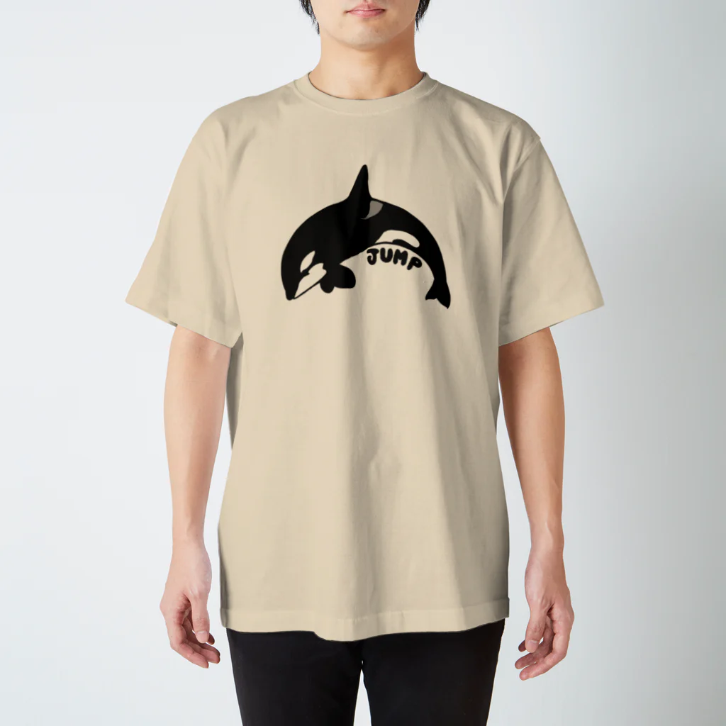 ムクのシャチ ジャンプ！ スタンダードTシャツ