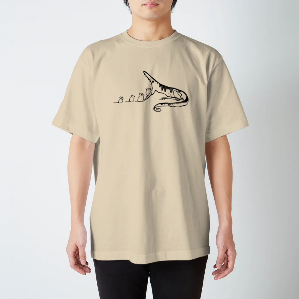 うさみ あやかのオオトカゲ スタンダードTシャツ