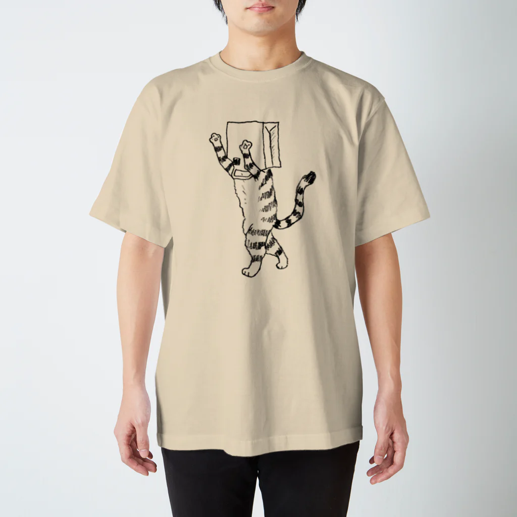 neconos Goodsのふくろねこ（ねこかもいぬかも） Regular Fit T-Shirt