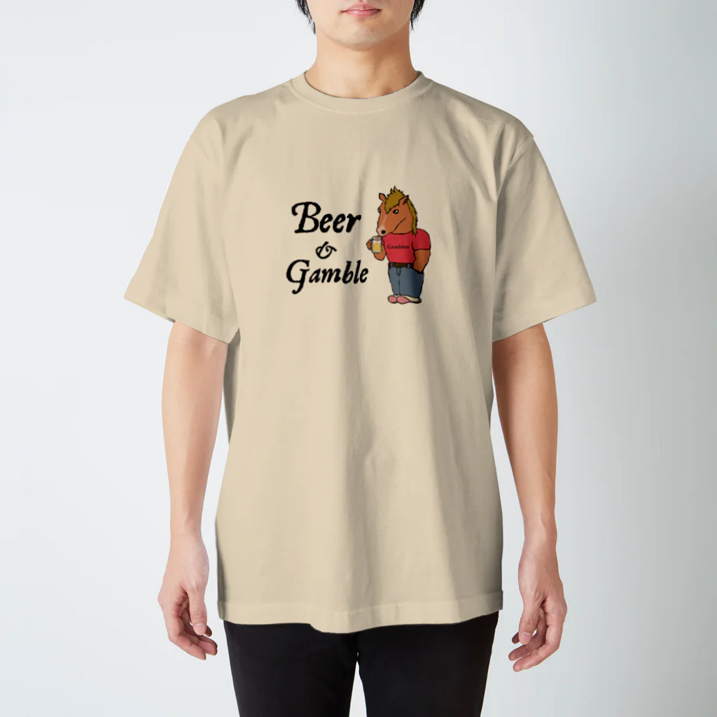 MarrowのBeer & Gamble　馬Tシャツ Regular Fit T-Shirt