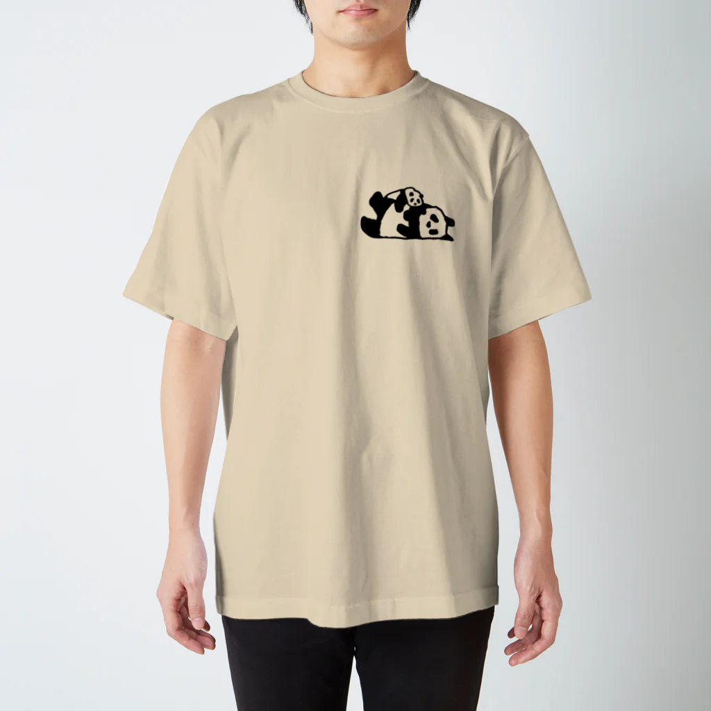 ミナミコアリクイ【のの】の【前後】がんばらないよ【パンダ】 スタンダードTシャツ