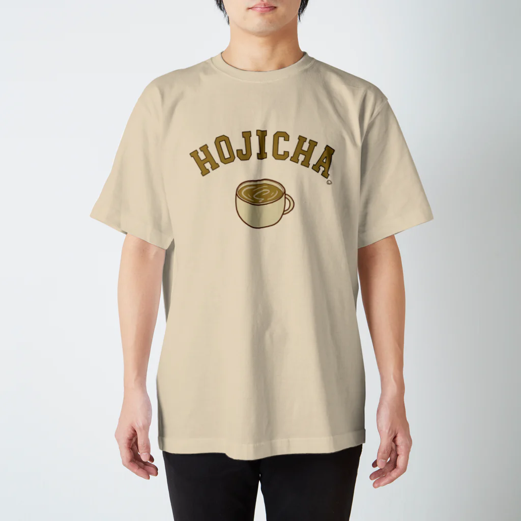 けいすけ_まちゃおのほうじ茶ラテロゴ/Hojicha Latté logo スタンダードTシャツ