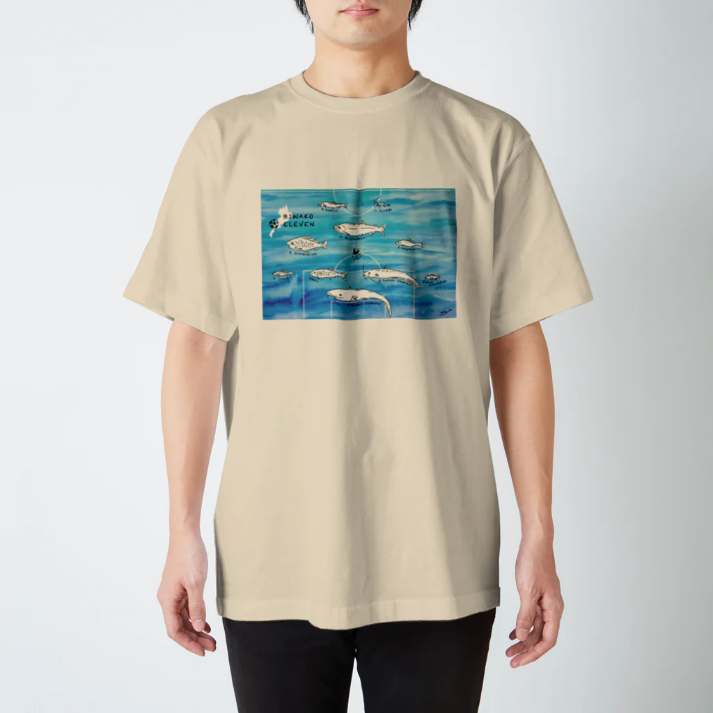 by みなもとそらの琵琶湖イレブン スタンダードTシャツ