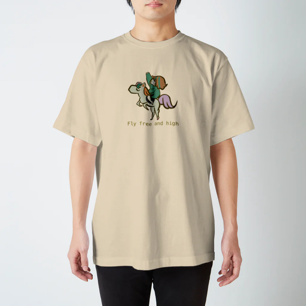 UNiCORNのユニコーンちゃんとルカ(グリーン) Regular Fit T-Shirt