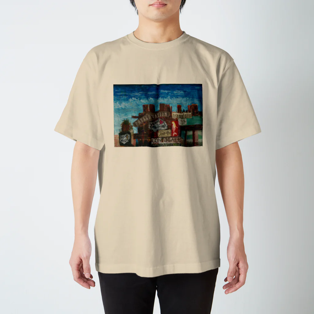 栗原進@夢の空想画家のVelvet Beach Surf Point スタンダードTシャツ