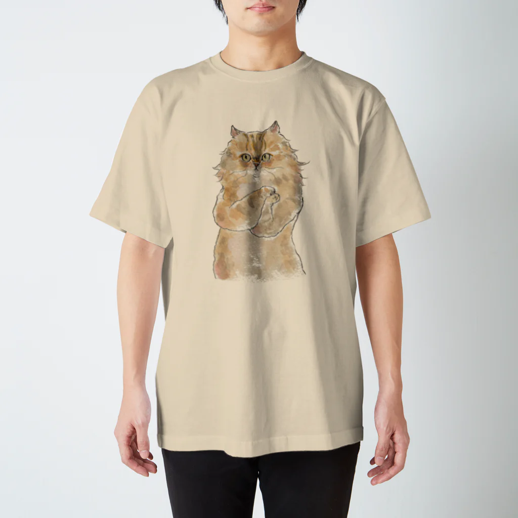 トコロコムギのおねだりにゃんこ Regular Fit T-Shirt