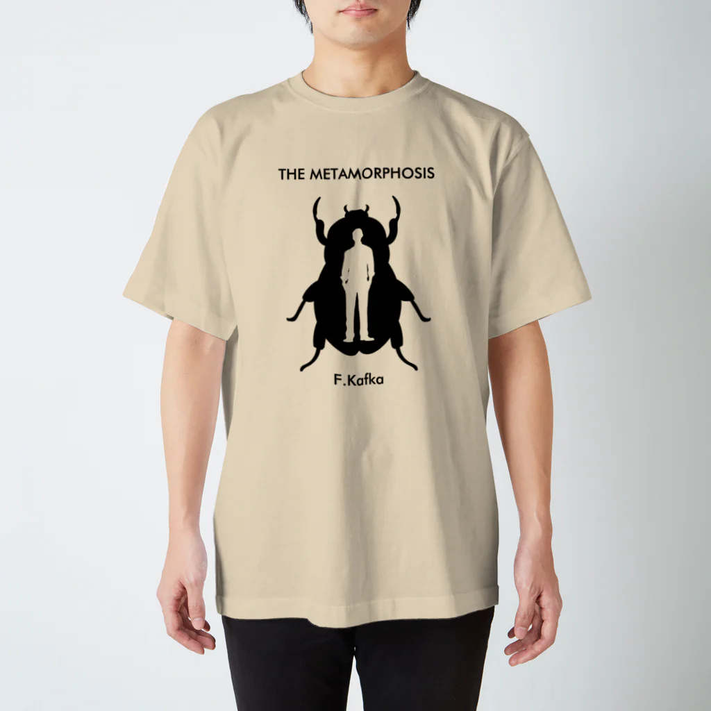 文豪館の変身（フランツ・カフカ）the Metamorphosis・文豪・文学・文字黒 Regular Fit T-Shirt