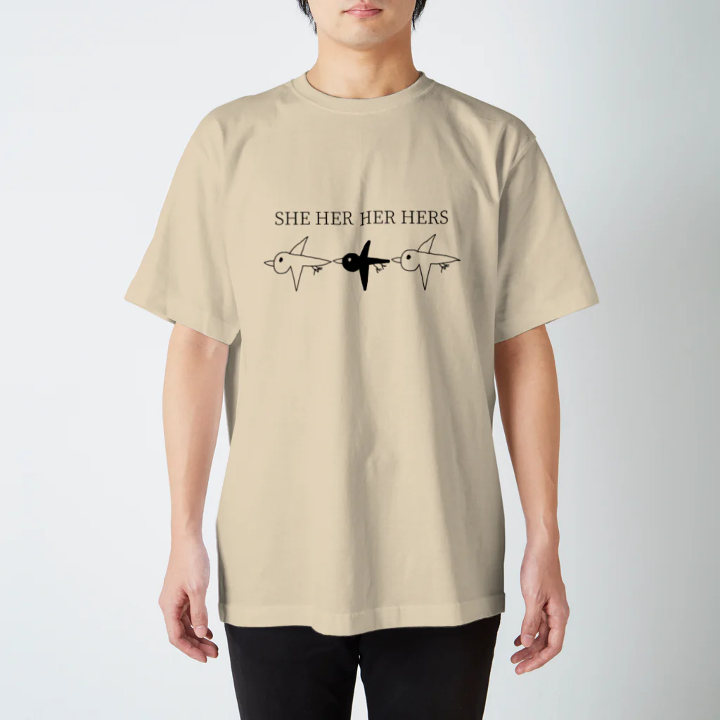 Tamiwo16の単語鳥（人称代名詞三人称） Regular Fit T-Shirt