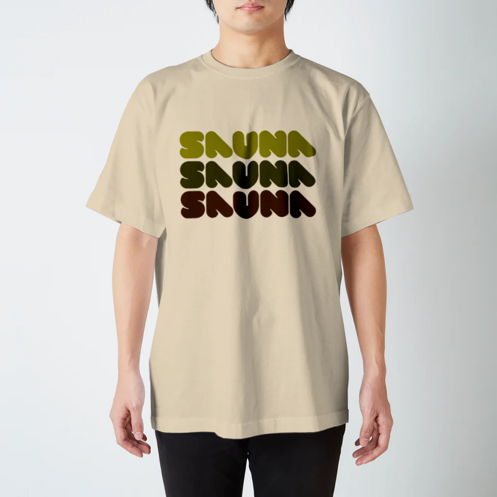 Saunagirl/サウナガールのSAUNA SAUNA SAUNA  スタンダードTシャツ