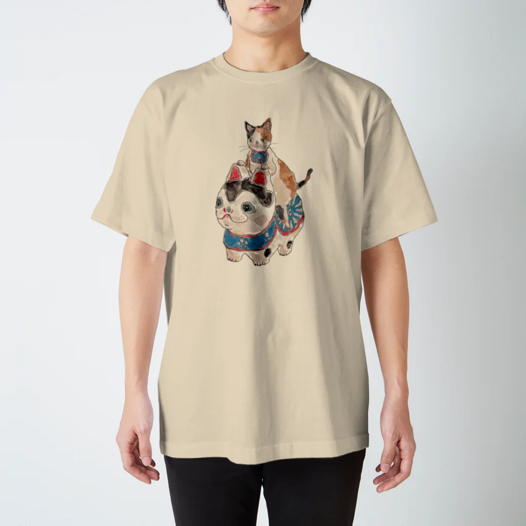 トコロコムギの爆走！犬張子にゃんこ Regular Fit T-Shirt