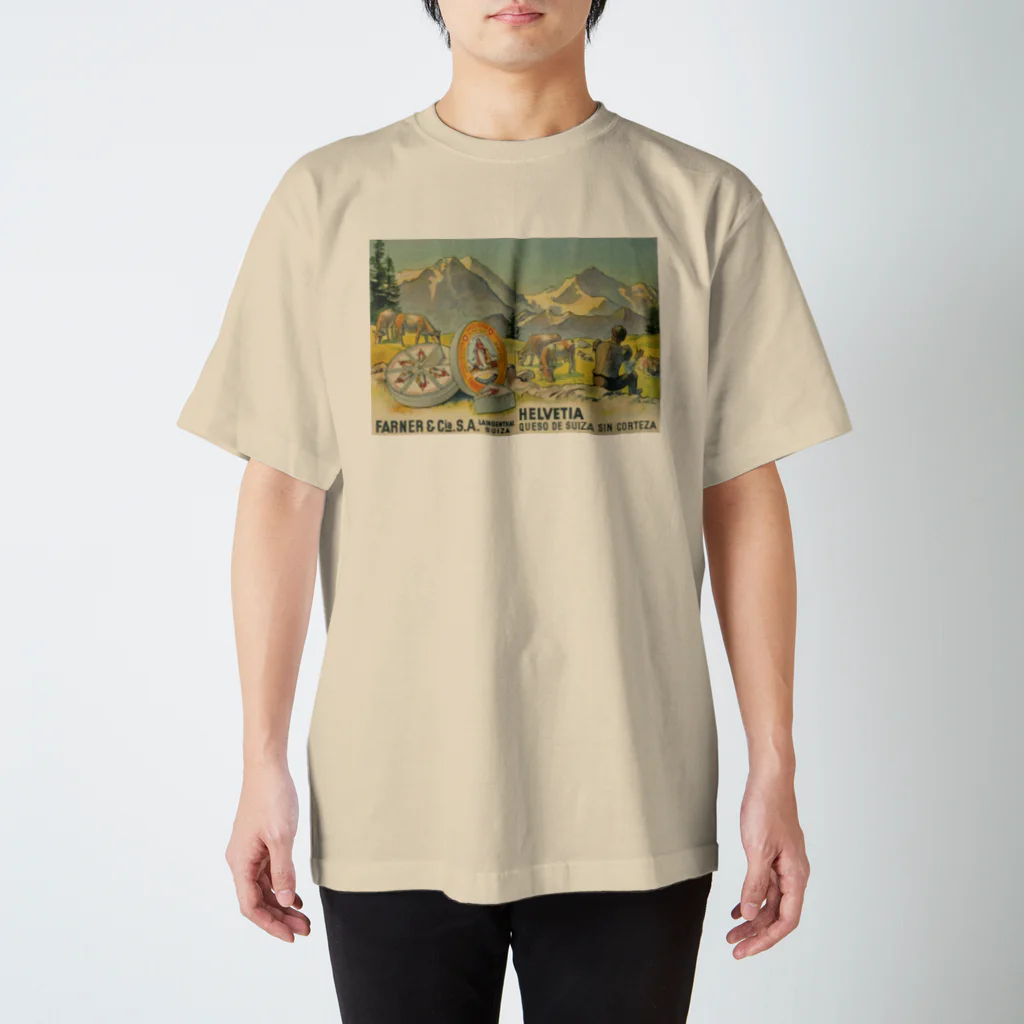 YS VINTAGE WORKSのスペインで販売されたスイスチーズ 1950年代　リトグラフ スタンダードTシャツ