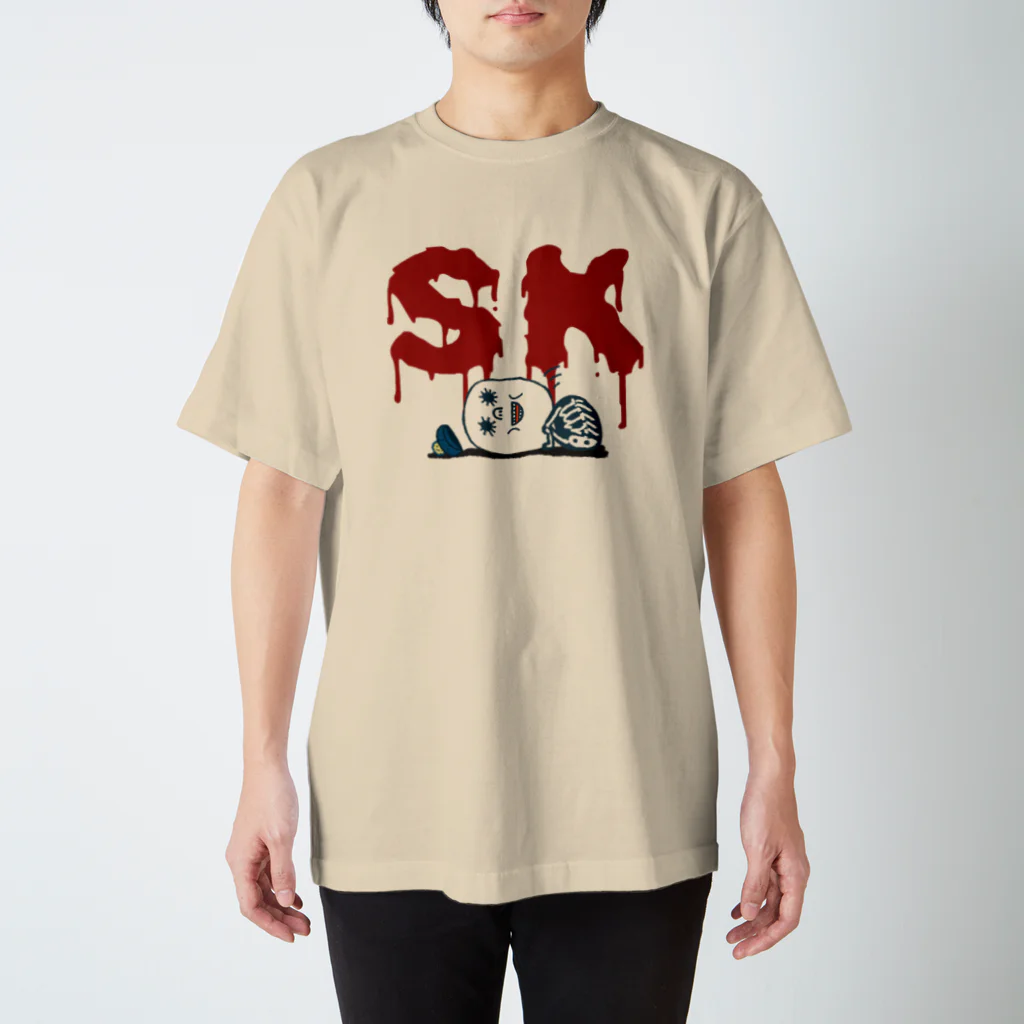 tunのSUKARUKIN "がっかりヘッド" スタンダードTシャツ