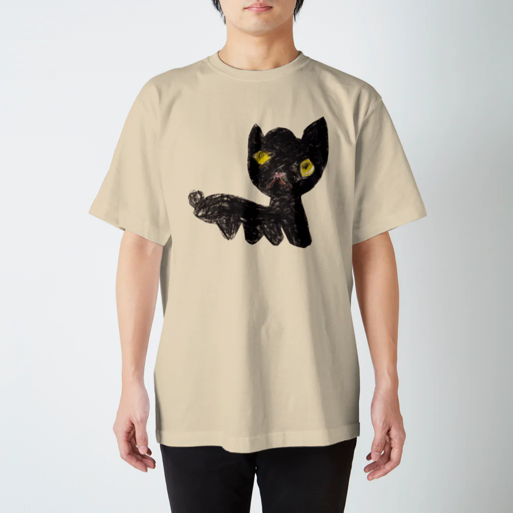 烏頭のおやま　こども絵　の子猫のサクラちゃん スタンダードTシャツ