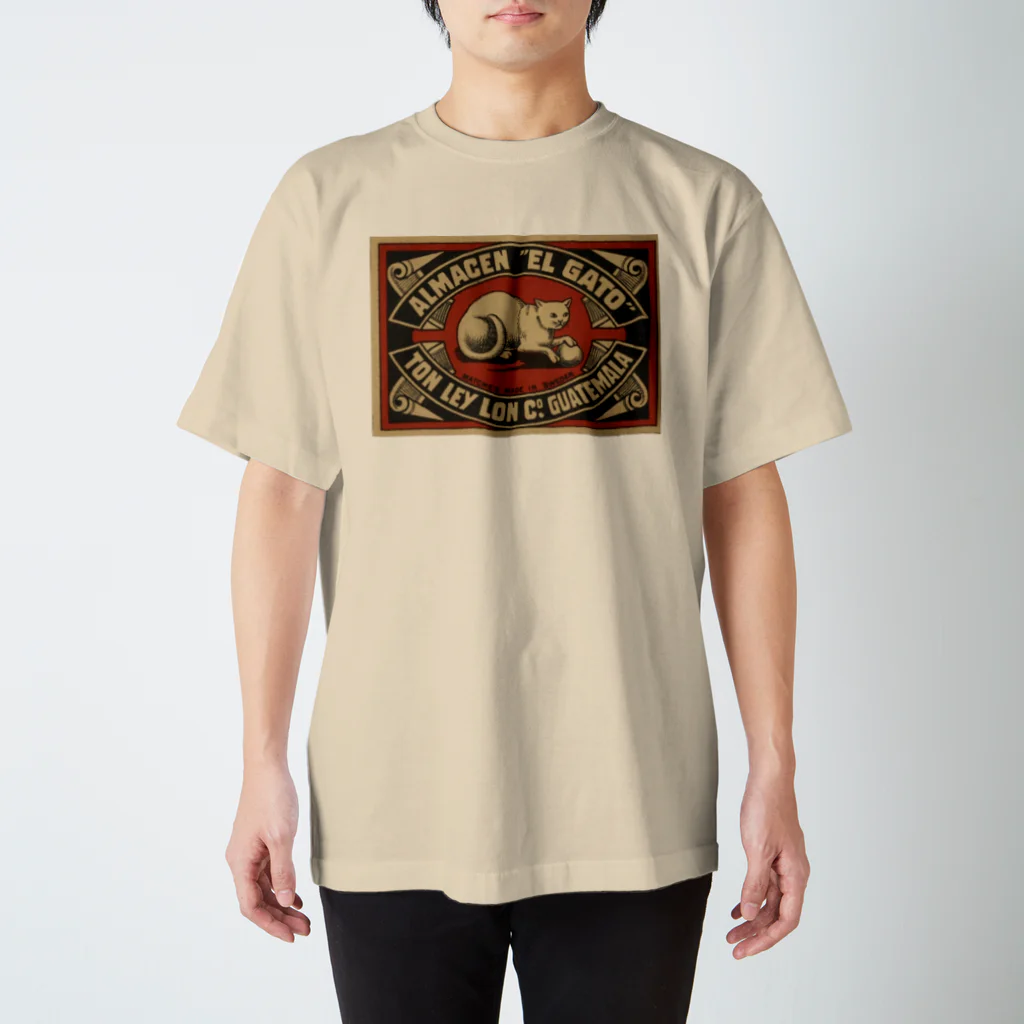 YS VINTAGE WORKSのスウェーデン　マッチ箱　グアテマラEL GATO猫 スタンダードTシャツ