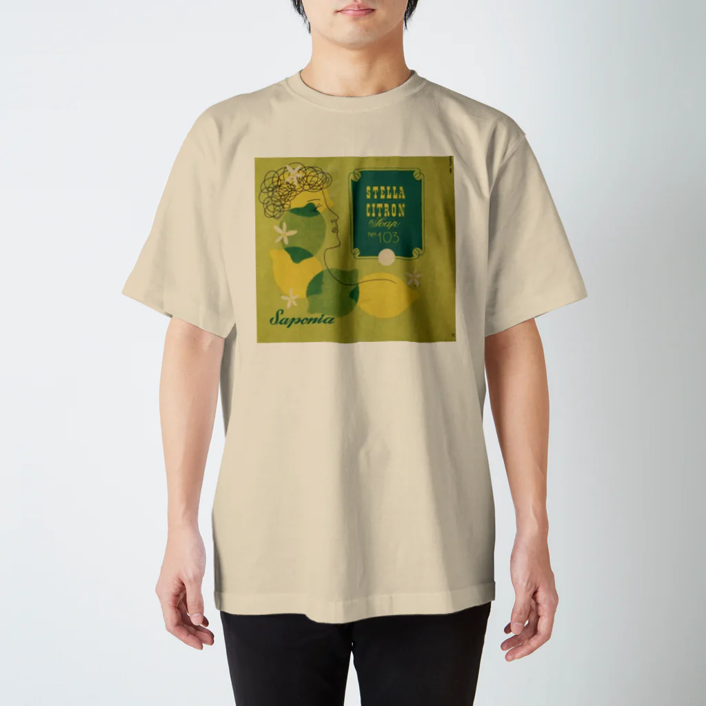 YS VINTAGE WORKSのユーゴスラビア　Saponia ステラ・シトロン No.103 スタンダードTシャツ