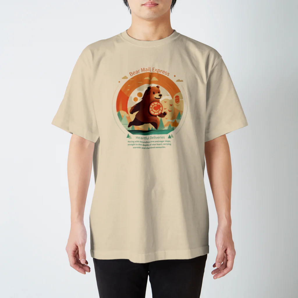 Yaya-rrのクマメール便 Regular Fit T-Shirt