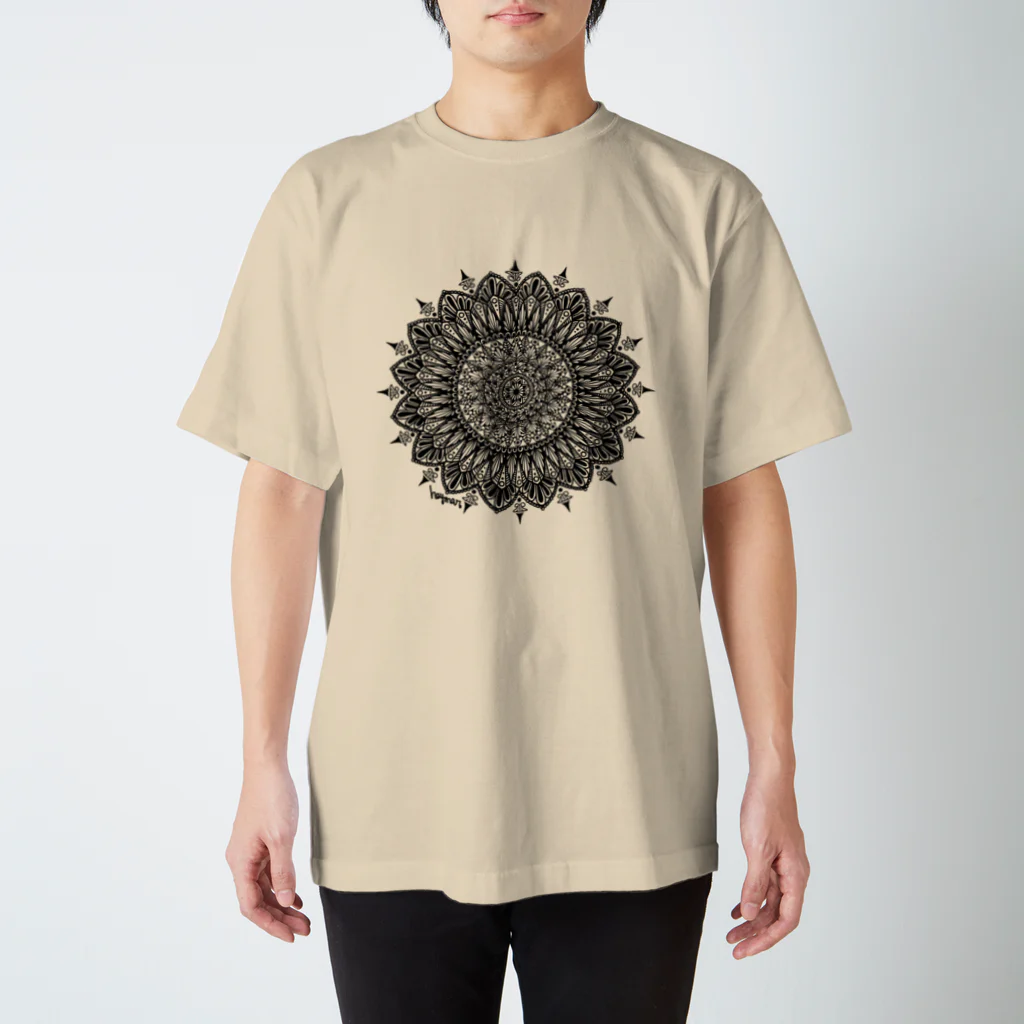 heymar の曼荼羅　ブラック Regular Fit T-Shirt