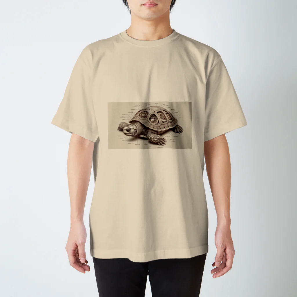 楽器と動物の亀3 Regular Fit T-Shirt