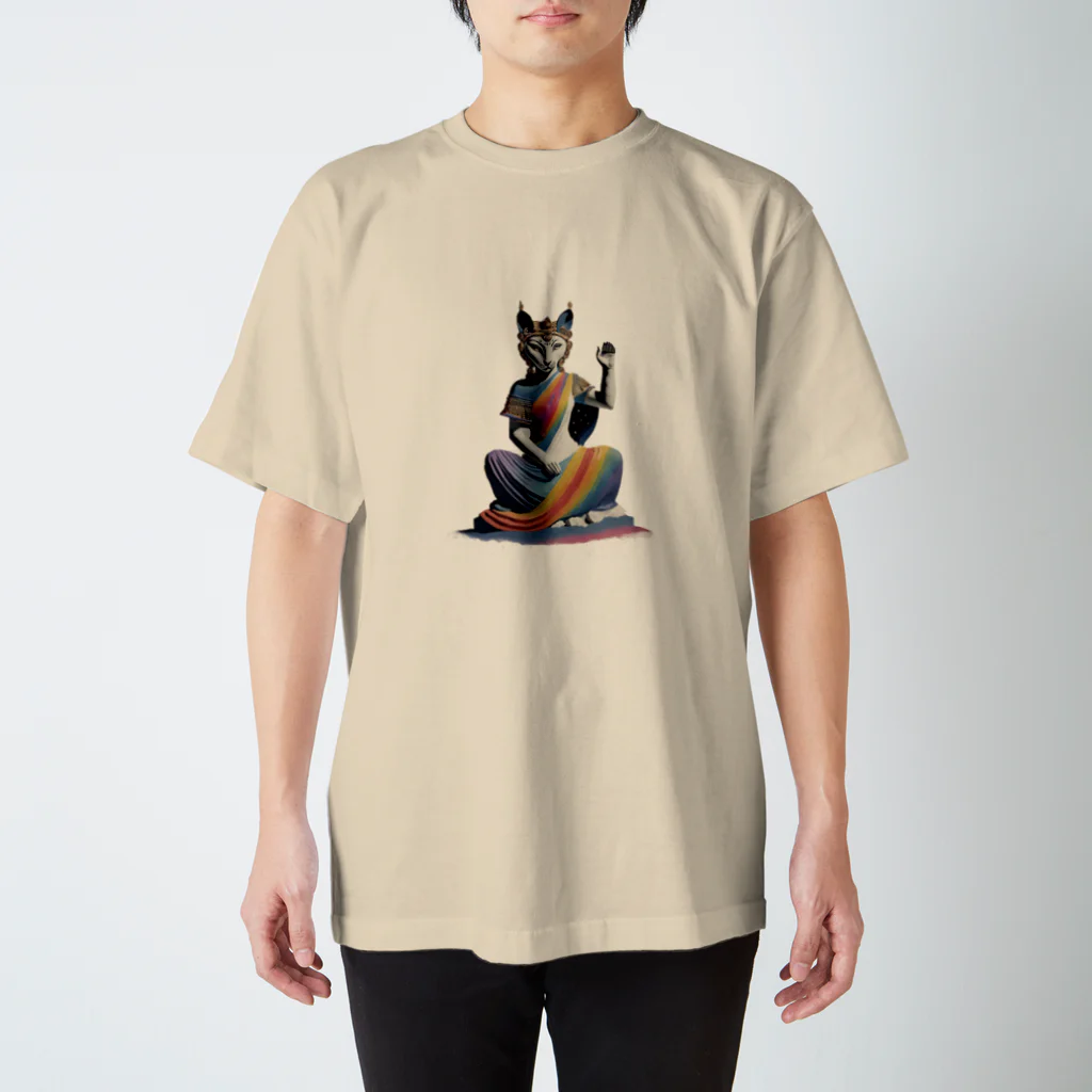 猫神の猫神レインボー スタンダードTシャツ