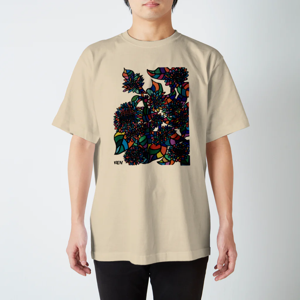 artman galleryのいくたけん『ミニひまわり』 Regular Fit T-Shirt