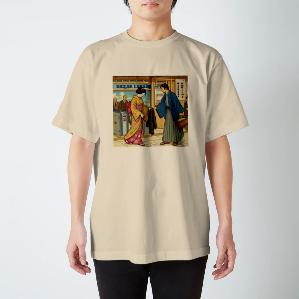 日本の風景 COOL JAPANの日本の風景:見知らぬ人から受けた親切、Japanese scenery: Kindness received from a stranger スタンダードTシャツ