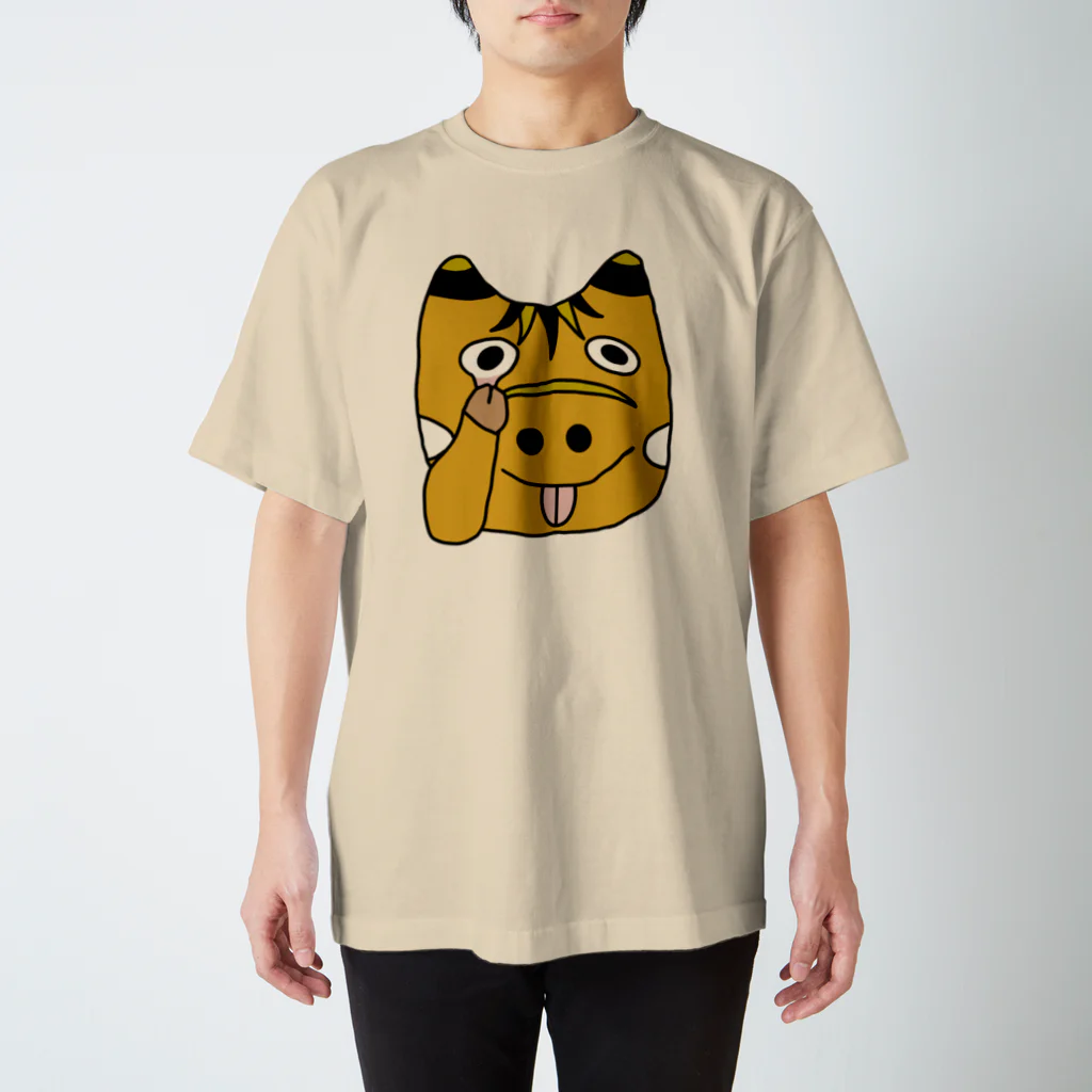 ロジローのあっかんべーこ(黄) Regular Fit T-Shirt