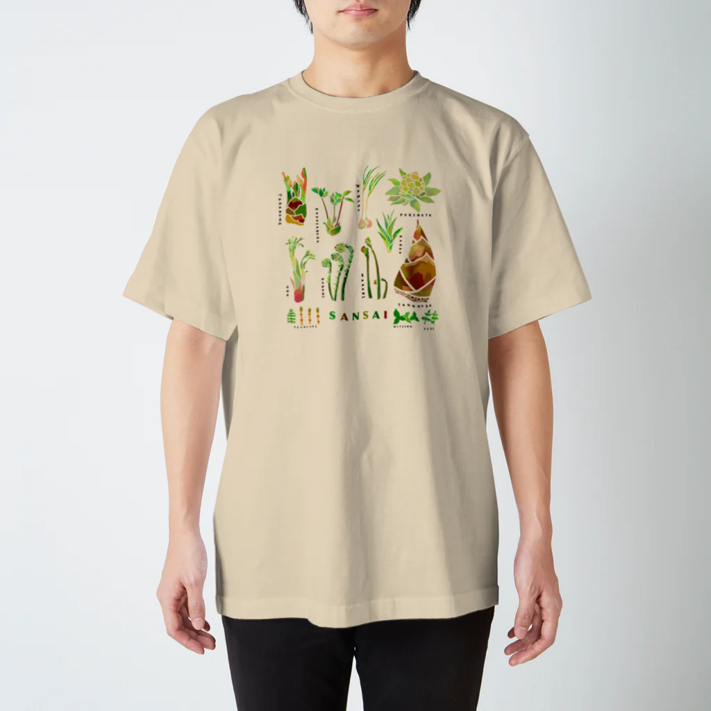 かわはぎの山菜 スタンダードTシャツ