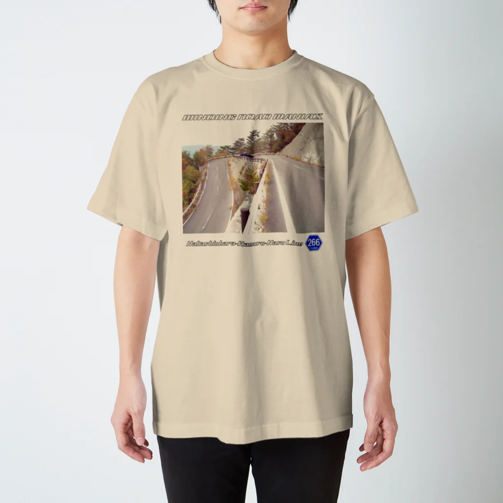 トラックマン05の峠Tシャツ：栃木県道266号中塩原板室那須線 Regular Fit T-Shirt