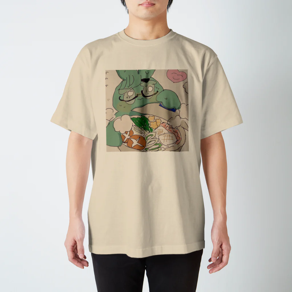 葉のうさぎのエビシくんお鍋 Regular Fit T-Shirt