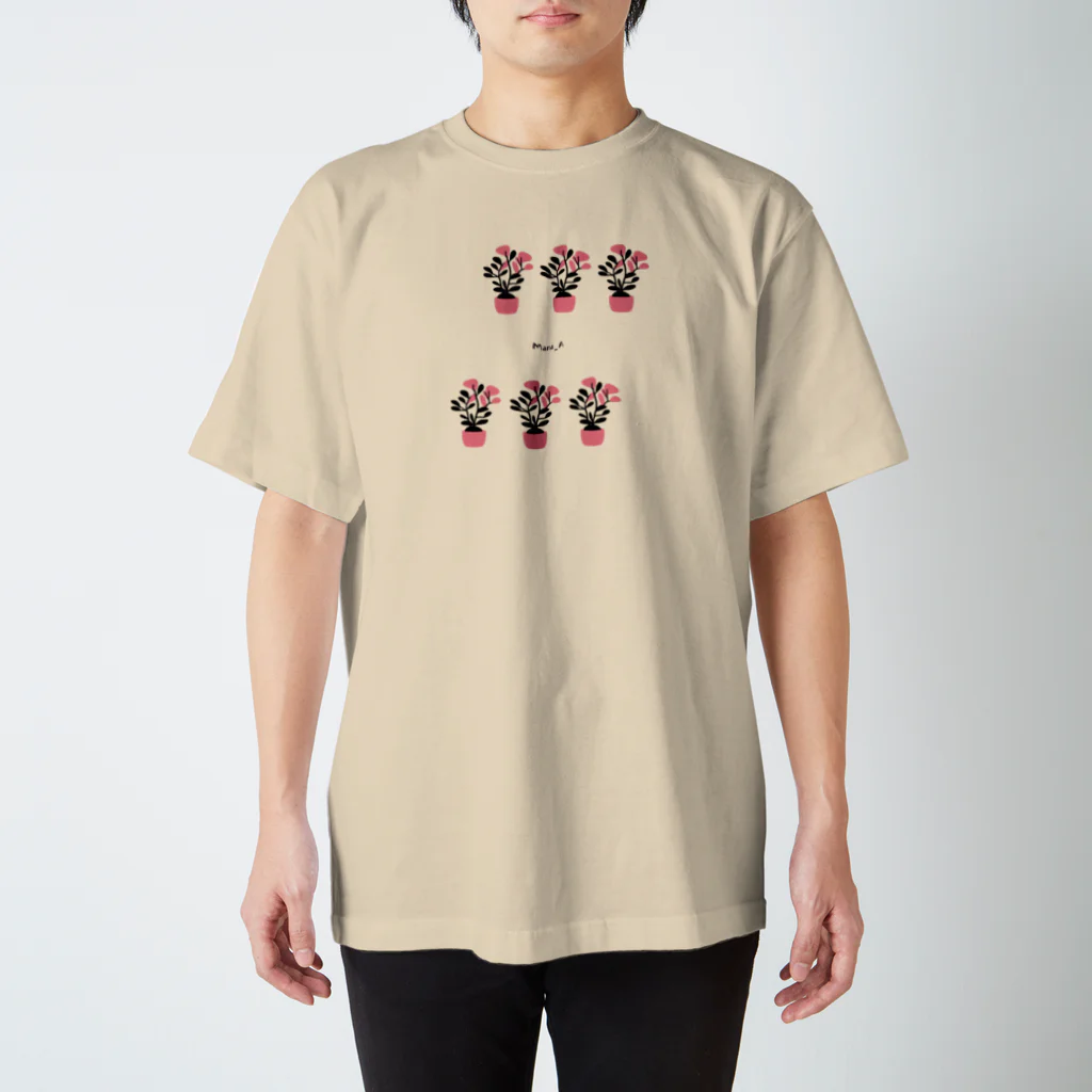 Mana AのカラフルBegonia スタンダードTシャツ