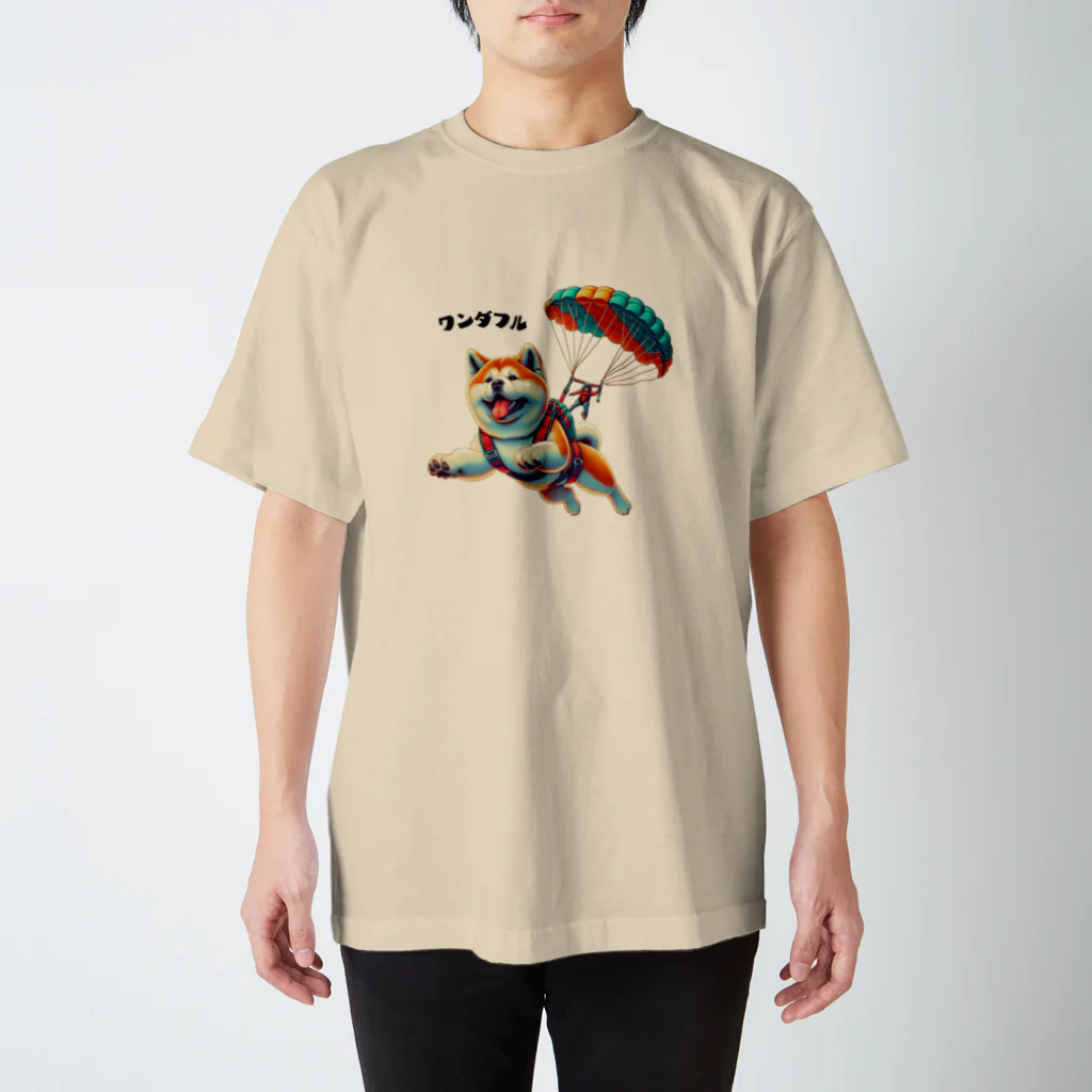 warasuの秋田犬のチャレンジ　１ スタンダードTシャツ