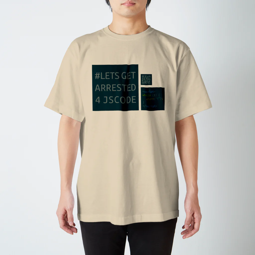 blanktar.jpの#letsgetarrested4jscode Regular Fit T-Shirt