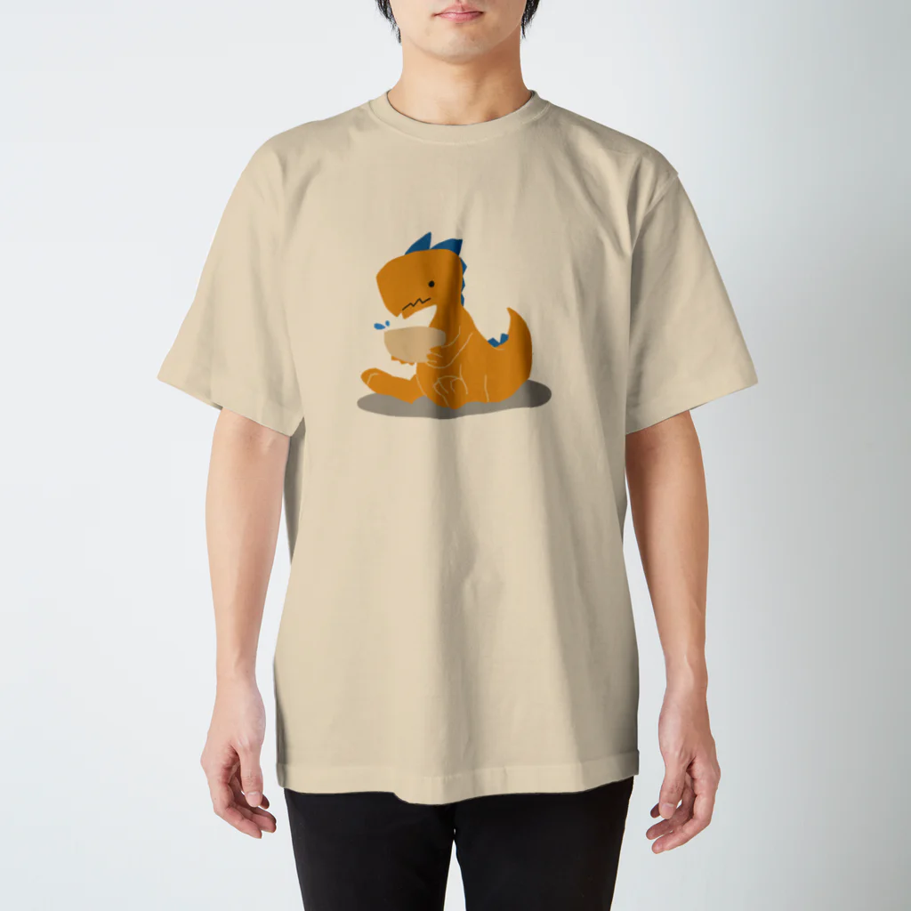 骨犬工房のお水を飲むかいじゅう スタンダードTシャツ